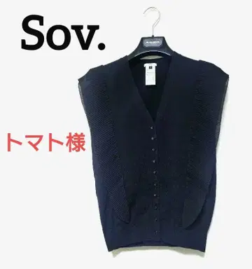 새상품급! Sov. 소브 프릴 레이스 니트 블랙 38
