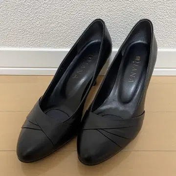 [미사용에 가까운] DIANA 다이애나 펌프스 가죽 블랙 관혼상제