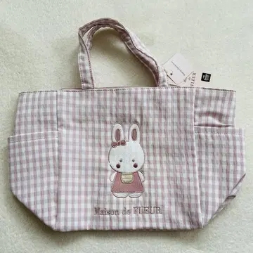 Maison de FLEUR 치얼리 참 사이드 포켓 토트백