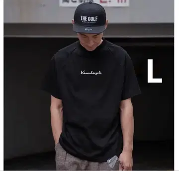 새상품 기나시 사이클 골프 모크넥 티셔츠 L 블랙