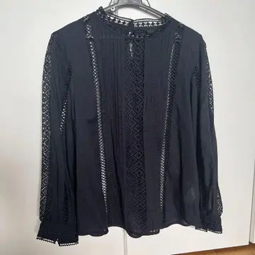 새 상품 미사용 DoCLASSE 레이스 블라우스 네이비