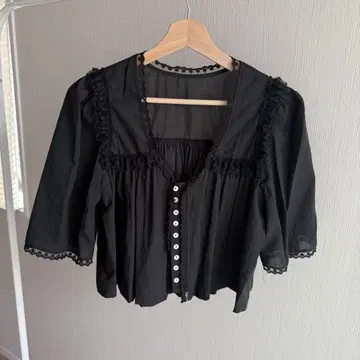 FOREST Angel blouse 블랙 블라우스 한국 패션