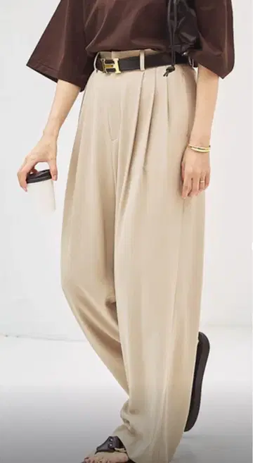 plage Georgette Tuck 팬츠