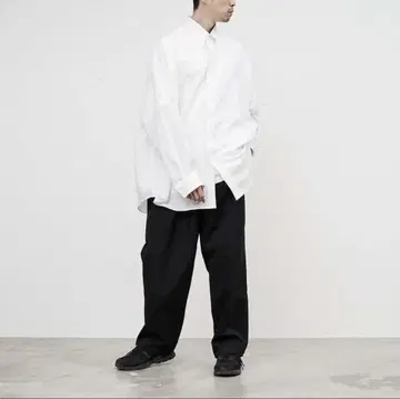 그라프페이퍼 리넨 오버사이즈 B.D 셔츠