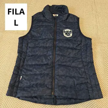 휠라 카모 패턴 여성용 베스트 L 네이비 골프