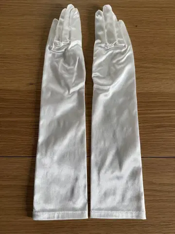 화이트 롱 웨딩 장갑
