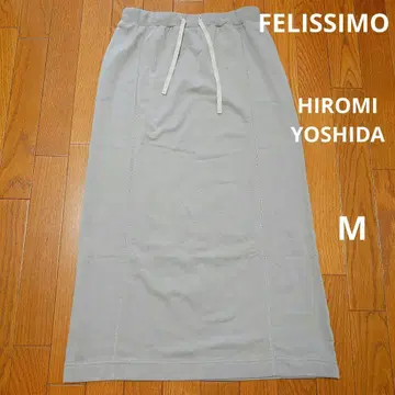 펠리시모 HIROMI YOSHIDA 깔끔한 맥시 길이 스커트 M