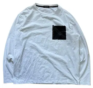 BLACK LABEL 프론트 포켓 롱 T 컷 티셔츠