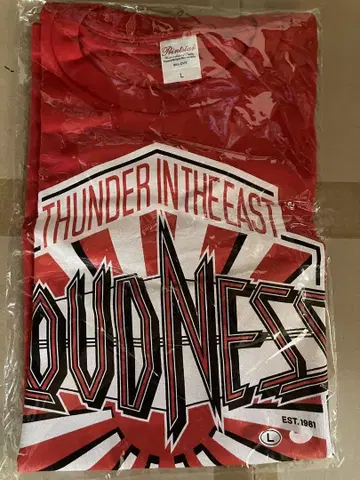 LOUDNESS THUNDER IN THE EAST 티셔츠 L 사이즈