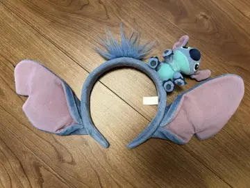 스티치 귀가 달린 머리띠 봉제 인형 포함