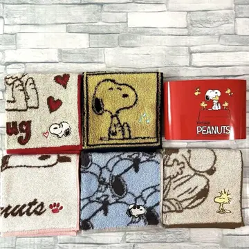 A 스누피 타월 손수건 5종 세트 SNOOPY PEANUTS