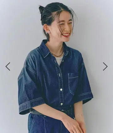 와이드 데님 셔츠 [CLIP denim]