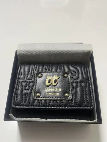 ANNA SUI 블랙 3단 폴더형 지갑 미사용 새상품