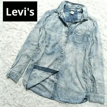 Levi's 리바이스 긴팔 데님 셔츠 여성용 타이다이 패턴 워시
