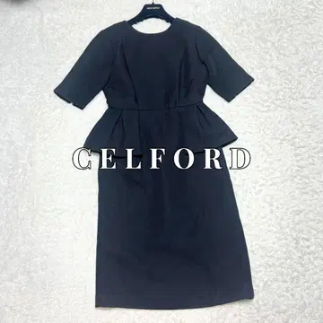 새상품급 CELFORD 드레스 라보 페플럼 타이트 원피스 정가 2.6