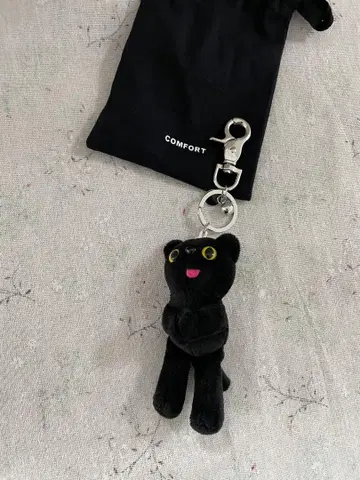 봉제 인형 검은 곰 키링 COMFORT MUNK KeyRing