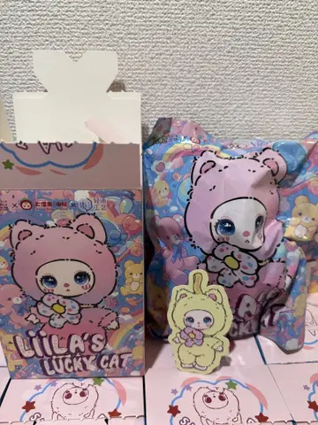 LIILA TOYS 럭키캣 봉제 인형 블라인드 박스