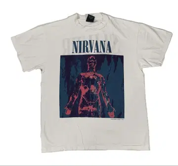 11896 NIRVANA 티셔츠 락 티셔츠 밴딩 양면 프린트 XL