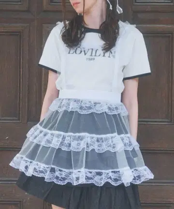 Lovilyn 유카타 덕질 튤 에이프런 원피스
