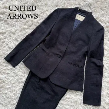 UNITED ARROWS 팬츠 셋업 코튼 다크 네이비 상 36 아래 38