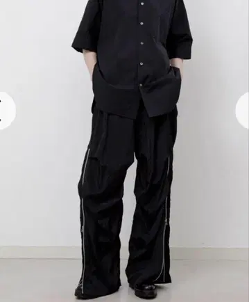 08서커스 워셔 패러글라이더 지퍼 팬츠