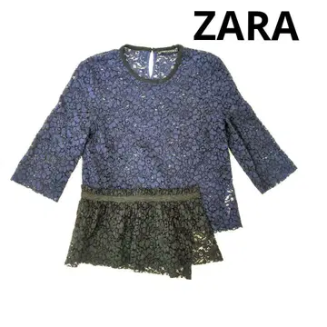 ZARA 자라 전체 레이스 상의 변형 디자인 비침 있음