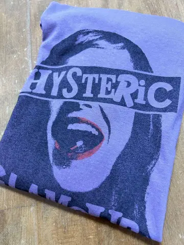 hysteric glamor 데미지 가공 빅 티셔츠