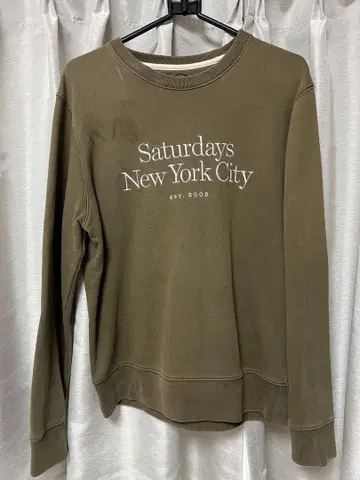 SATURDAYS NEW YORK CITY 맨투맨 10호 올리브