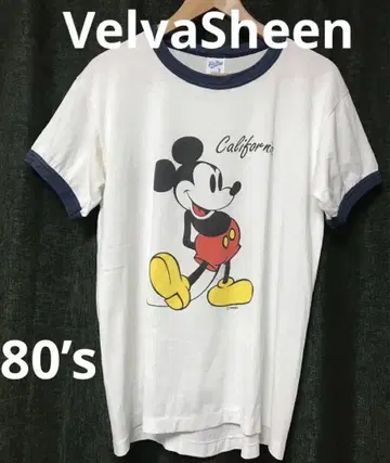 80~90년대 미키 링거 티셔츠 VelvaSheen 벨바신 M