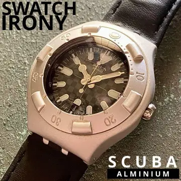 SWATCH (스와치) [IRONY SCUBA] 블랙 가죽 벨트
