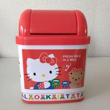 쇼와 헬로키티 HELLOKITTY 더스트 박스 쓰레기통 레트로 키티