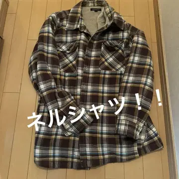 SALVATORE BOSA 체크 무늬 플란넬 셔츠 LL 사이즈