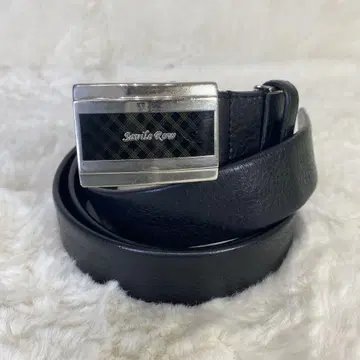 Savile Row 가죽 벨트 블랙