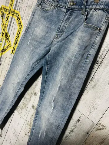 극한정 DIGREEN 데님 청바지 배기 팬츠 한국 한류 미사용 새상품