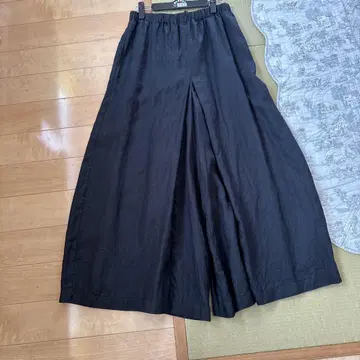 JOURNAL STANDARD 린넨 와이드 팬츠 36 블랙