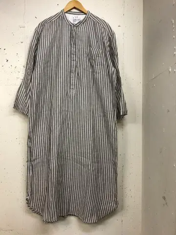 새상품급 무지 라보 거즈 소재 롱 원피스 L-XL 무인양품
