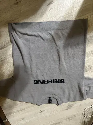 브리핑 그레이 프린트 로고 상하의