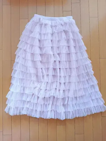 나르시스 핑크 프릴 샤샤 스커트