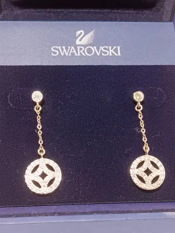 SWAROVSKI 스와로브스키 귀걸이 서클 모티브