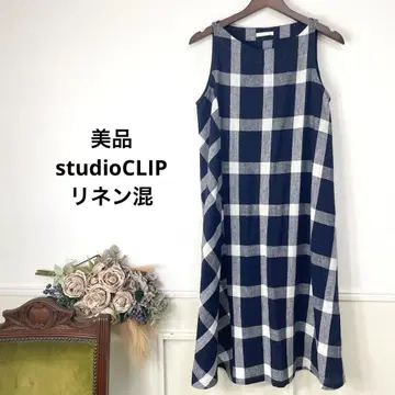 새상품급 studioCLIP 린넨 혼방 원피스