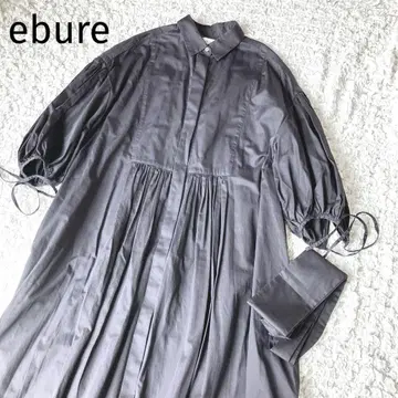 새상품급 ebure 코튼 개더 벨트 셔츠 원피스 3way