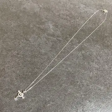 k10 10 금 wg 화이트 골드 목걸이 크로스