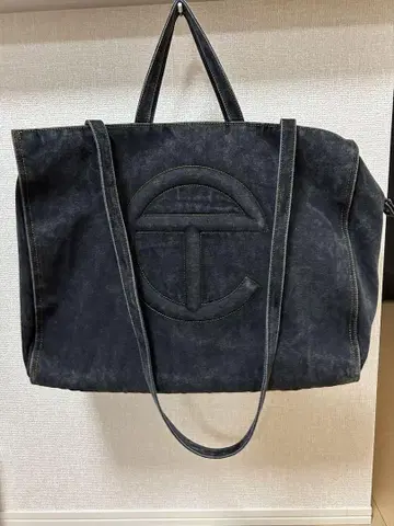 TELLAR 블랙 데님 토트백
