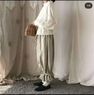 kosatofuku 앤티크풍 어깨 버튼 블라우스