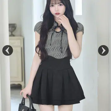 미셸 마카롱 슬림 레그 팬츠 스커트 (이너 팬츠 포함) S 정품