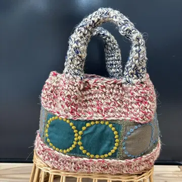 미나 페르호넨 tambourine 주트 미니 토트백 핸드메이드