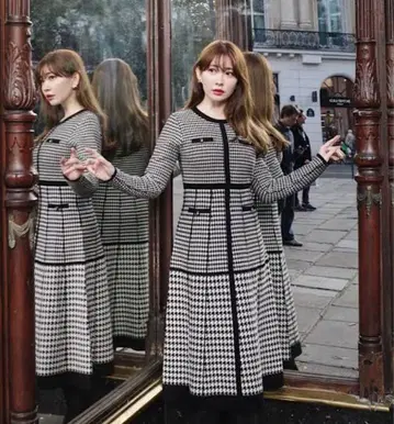 헤르립토 몽테뉴 니트 롱 드레스