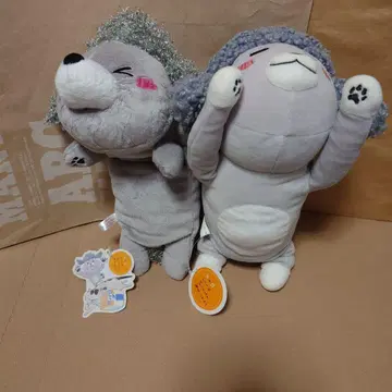 개와 고양이를 모두 키우면 매일 즐겁다 개 봉제 인형 세트
