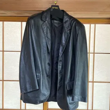 WindArmor 블랙 가죽 자켓 M