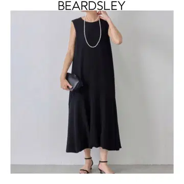 BEARDSLEY 벌룬 롱 원피스 블랙 비어즐리 슬리브리스